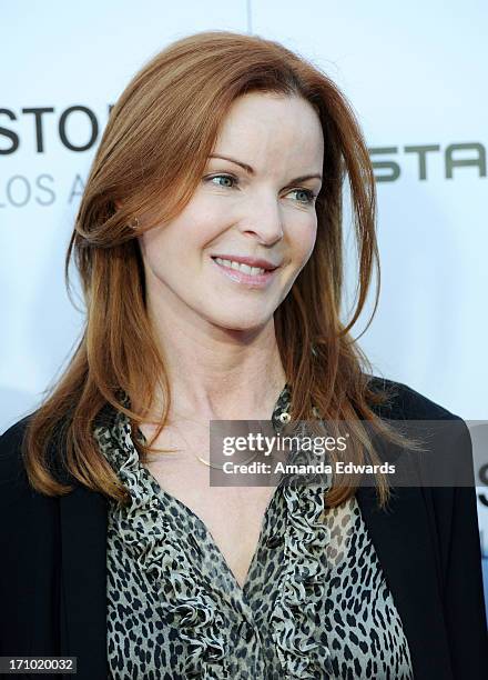 Actress Marcia Cross arrives at the Leica Store Los Angeles Grand Opening at Leica on June 20, 2013 in Los Angeles, California.