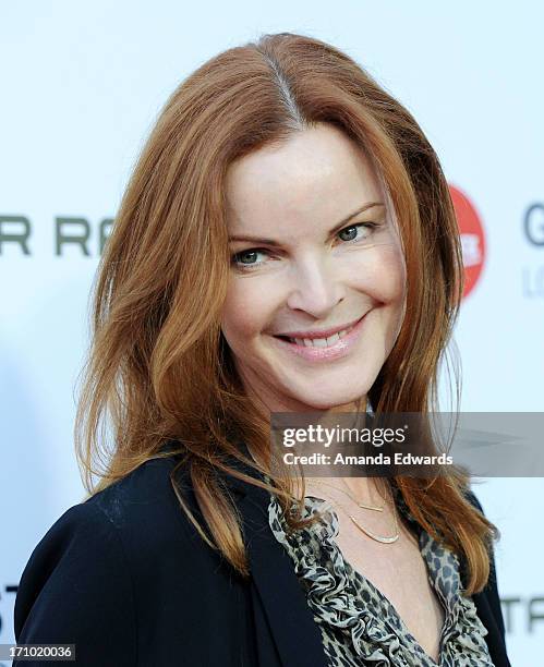 Actress Marcia Cross arrives at the Leica Store Los Angeles Grand Opening at Leica on June 20, 2013 in Los Angeles, California.