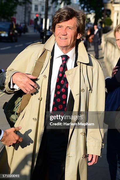 Melvyn Bragg sighted in Westminster on June 20, 2013 in London, England.