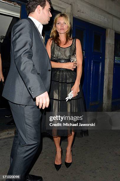 Kate Moss leaving Cafe De Paris on June 20, 2013 in London, England.