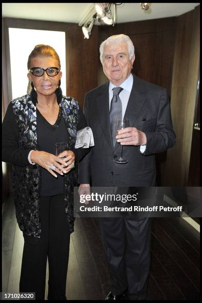 Maurice Karaoglan and wife at Private View Of The ExhibitionTreasors ...