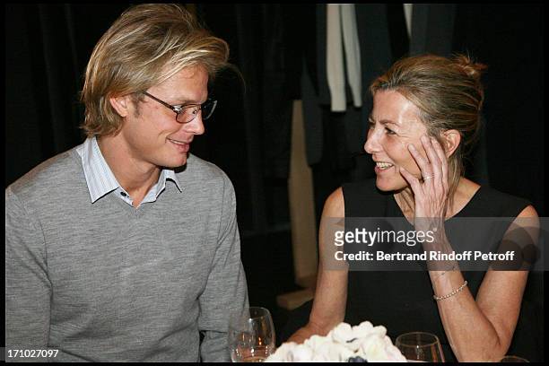Arnaud Lemaire, Claire Chazal at The Dinner Presentation Of The Autumn Winter 2010 / 2011 Pret A Porter Collection Of Myriam And Laurence Ullens .