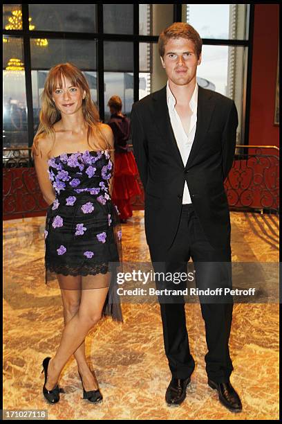 Alexandre Desseigne and Pauline at Deauville Ball In Benefit Of Care France.