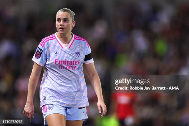 Alessia Russo of Arsenal Women during the Barclays Womens Super League match between Manchester United and Arsenal FC at Leigh Sports Village on...