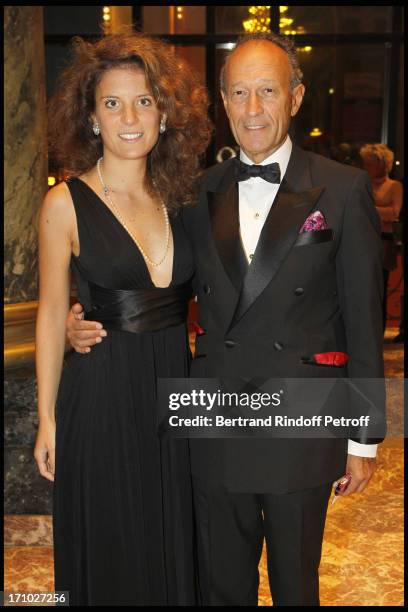 Thierry Gaubert and companion at Deauville Ball In Benefit Of Care France.