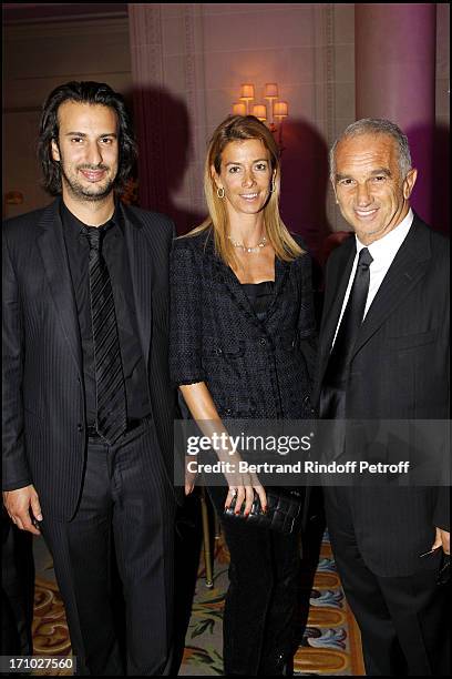 Le Realisateur Gilles Paquet Brenner, Madame Brice Hortefeux, Alain Terzian at Gala Evening For The 40th Anniversary Of The Claude Pompidou...