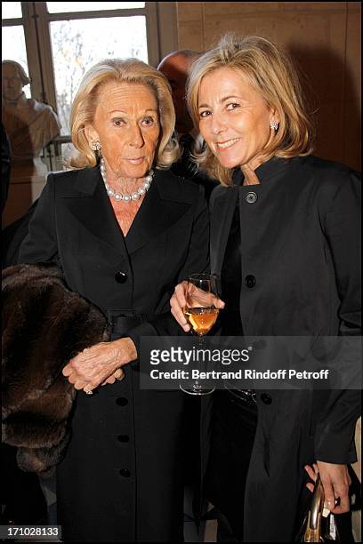 Micheline Maus, Claire Chazal at Gala Evening At The Monnaie De Paris Raising Funds For The Aix En Provence Festival And Its Educational Activities.