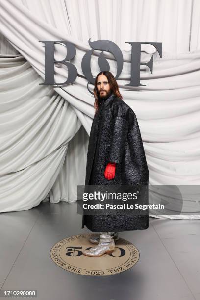 Jared Leto attends the #BoF500 Gala during Paris Fashion Week at Shangri-La Hotel Paris on September 30, 2023 in Paris, France.