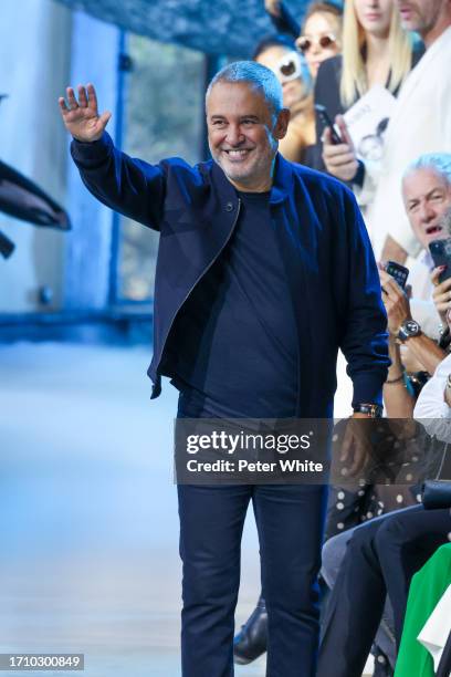 Elie Saab walks the runway during the Elie Saab Womenswear Spring/Summer 2024 show as part of Paris Fashion Week on September 30, 2023 in Paris,...