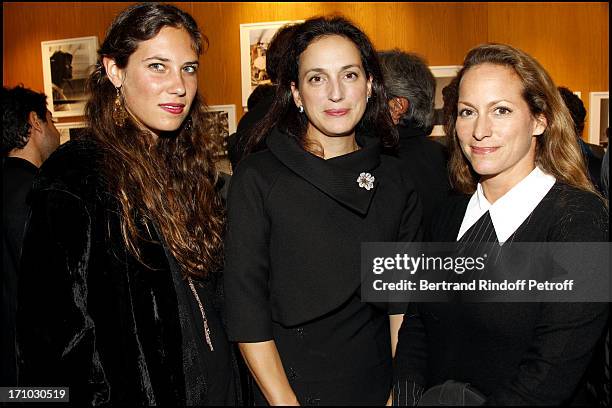 Tatiana Santo Domingo, Princess Olga of Greece, Princess Zahra Aga Khan at Exhibition Opening Of Yul Brynner's "A Photographic Journey" At Galerie Du...