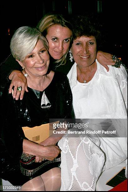 Silvia Fendi, mother Anna and sister Carla Fendi - Dinner at the Fendi Palazzo in Rome for the launch of the new perfume "Palazzo".
