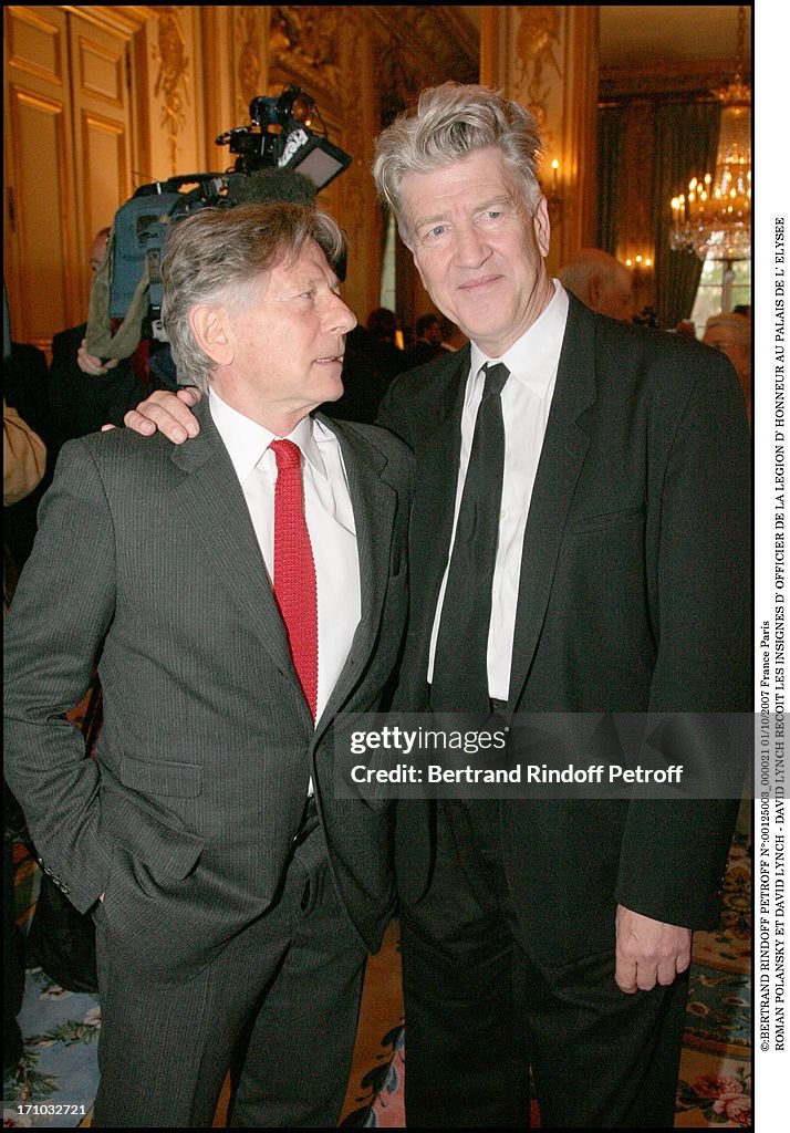 David Lynch Is Made Officer Of The Legion Of Honor At The Elysee Palace