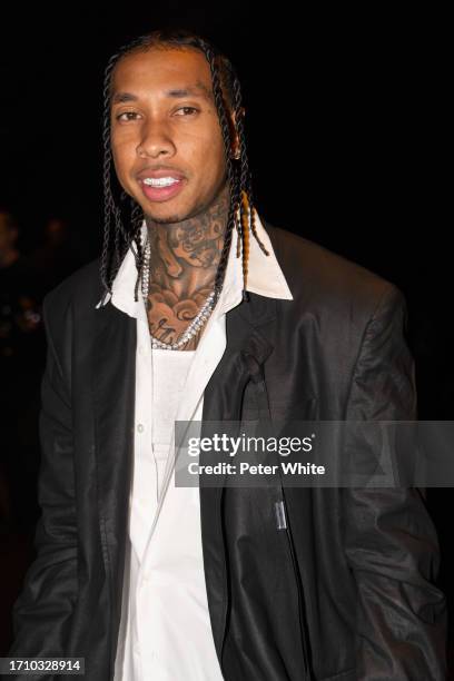 Tyga attends the Ann Demeulemeester Womenswear Spring/Summer 2024 show as part of Paris Fashion Week on September 30, 2023 in Paris, France.