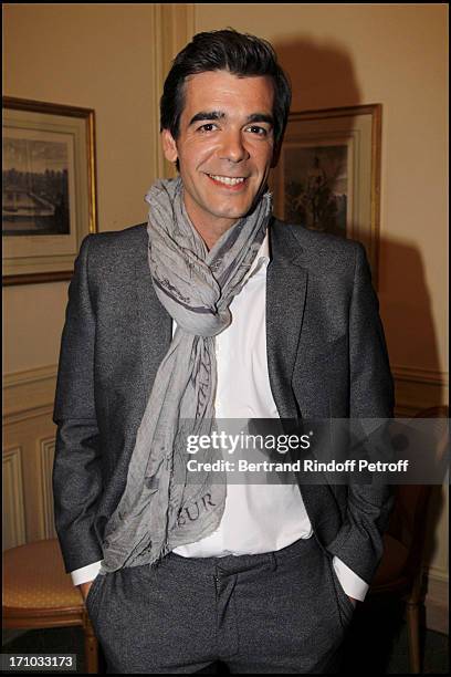 Xavier of Moulins at Dinner At Hotel Bristol For The Laureates Of The 5th Edition Of The Prize "Les Trois Coups De L'Angelus 2010" .