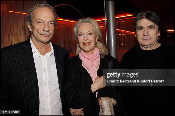 Patrick Chesnais, Evelyne Buyle, Serge Lama at Launch Of Web Site Of Drunk Driving Awareness Association "Ferdinand Chesnais".