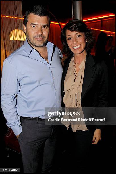 Virginie Guilhaume and her husband Stephane Gateau at Launch Of Web Site Of Drunk Driving Awareness Association "Ferdinand Chesnais".