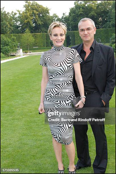 Patricia Kaas, Cyril Prieur at Charity Dinner Sponsored By Longines "Elegance Is An Attitude" In Benefit Of Foundation Agassi At Museum Rodin In...