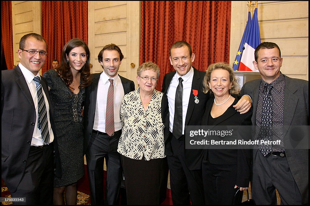 Dany Boon Honoured With The Rank Of Chevalier Dans L'Ordre De La Legion At The Palais De L' Elysee In Paris