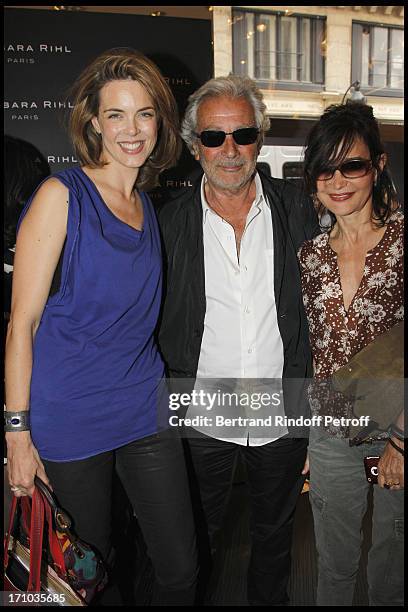 Julie Andrieu, Pierre Arditi, Evelyne Bouix at Inauguration Of First Boutique "Barbara Rhil" In Paris.