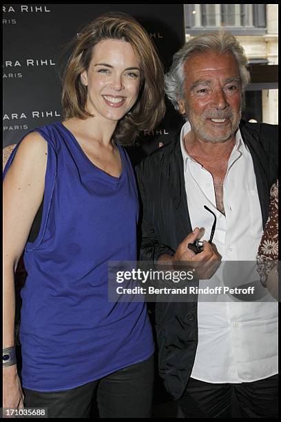 Julie Andrieu, Pierre Arditi at Inauguration Of First Boutique "Barbara Rhil" In Paris.