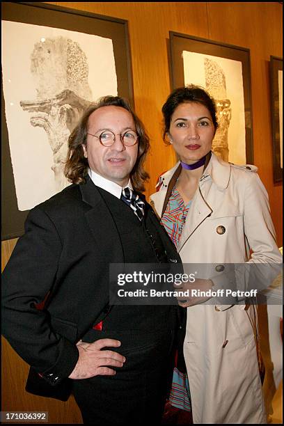 Bill Pallot, Bina Llyod at The Joint Private Function Of Wendy Artin And Marina Cicogna At La Galerie Du Passage - Pierre Passebon In Paris.