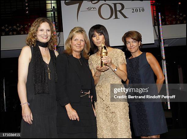 Sylvie Douce, Isabelle Capron at "Des Femmes En Or" 18th Awards Ceremony 2010 At Salle Wagram .