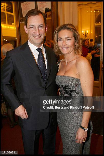 Nicolas Bazire and wife Fabienne at The Salle Gaveau Concert In Aid Of La Fondation Claude Pompidou.