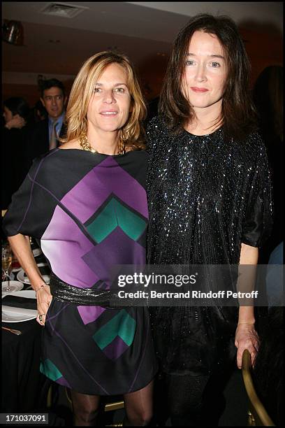 Virginie Couperie and Diane De Mac Mahon at The Charity Dinner Held In Association With Otm In Aid Of Rwandan Children At L'Espace Pierre Cardin In...