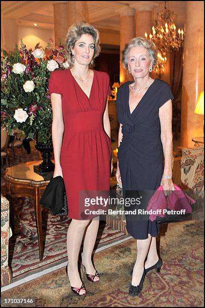 Ariane Dandois and daughter Ondine De Rothschild at The Nounours Reve Par ; Fundraising Dinner And Auction In Aid Of Action Innocence At L'Hotel...