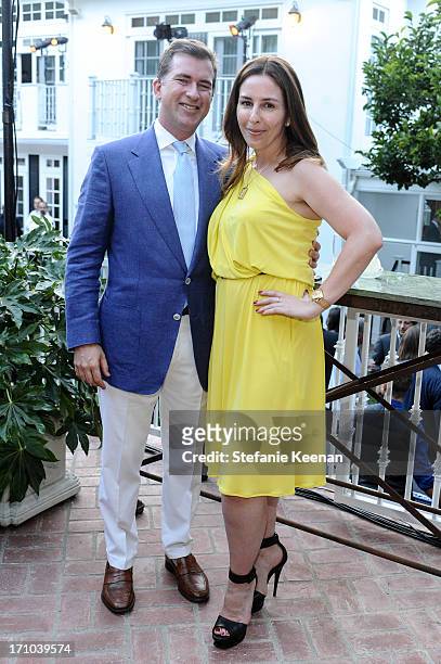 Christian Stracke and Karyn Lovegrove attend 2013 Los Angeles Dance Project Benefit Gala on June 20, 2013 in Los Angeles, California.