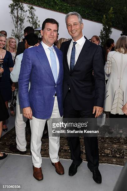 Christian Stracke and Jeffrey Soros attend 2013 Los Angeles Dance Project Benefit Gala on June 20, 2013 in Los Angeles, California.