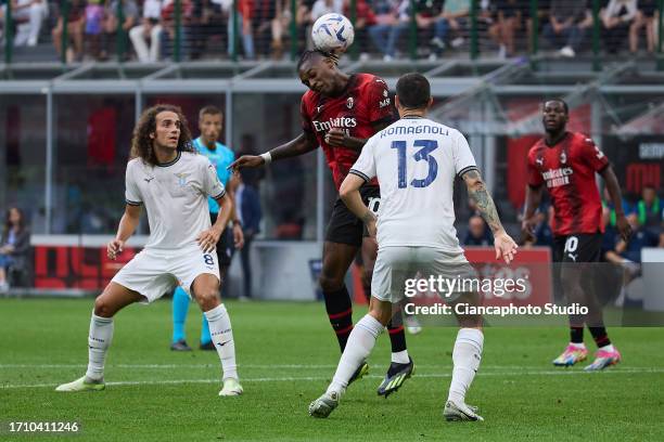 Rafael Leao of AC Milan in action during the Serie A TIM match between AC Milan and SS Lazio at Stadio Giuseppe Meazza on September 30, 2023 in...