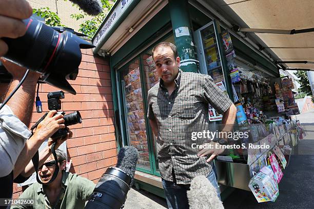 Michael Kobold, a friend of James Gandolfini's family, informs the media about a press conference in the afternoon at Policlinico Umberto I Hospital...