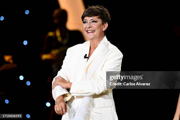 Eva Hache during the closing ceremony of the 71st San Sebastian International Film Festival at Kursaal on September 30, 2023 in San Sebastian, Spain.