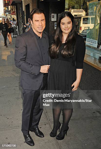 Actor John Travolta and Ella Bleu Travolta as seen on June 20, 2013 in New York City.