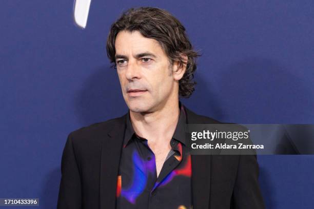 Eduardo Noriega attends Disney's 100th Anniversary concert photocall at the Royal Theatre on September 30, 2023 in Madrid, Spain.