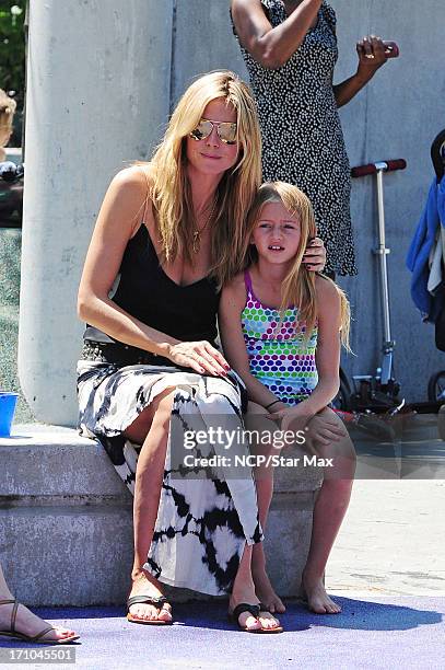 Heidi Klum and Helene Boshoven Samuel as seen on June 20, 2013 in New York City.