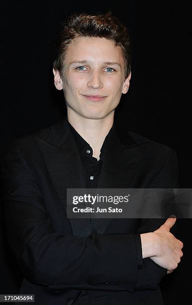 Actor Ernst Umhauer attends the French Film Festival 2013 opening ceremony at Yurakucho Asahi Hall on June 21, 2013 in Tokyo, Japan.