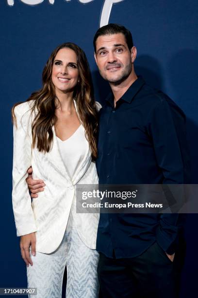 Singer Nuria Fergo poses at a photocall prior to a concert to celebrate 100 years of Disney history, on 30 September, 2023 in Madrid, Spain. During...