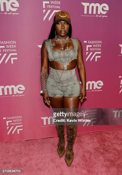 Doechii attends The Model Experience's Fashion Week Festival at Los Angeles Convention Center on September 30, 2023 in Los Angeles, California.