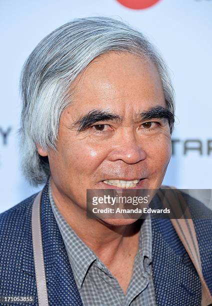 Photographer Nick Ut arrives at the Leica Store Los Angeles Grand Opening at Leica on June 20, 2013 in Los Angeles, California.