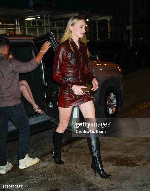 Sophie Turner is seen on September 30, 2023 in New York City.