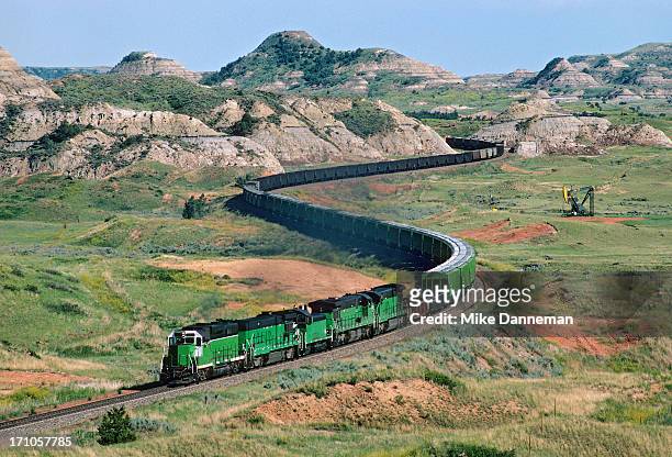 snaking through the badlands - north dakota stock pictures, royalty-free photos & images