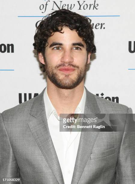 Personality Darren Criss attends UJA-Federation Of New York Music Visionary Of The Year Award Luncheon at The Pierre Hotel on June 21, 2013 in New...