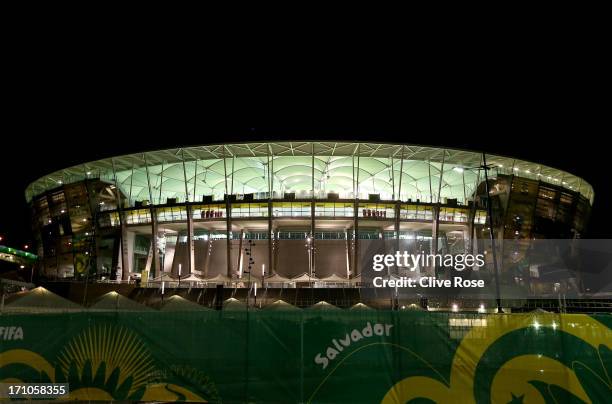 General view of the Estadio Octavio Mangabeira on June 20, 2013 in Salvador, Brazil.