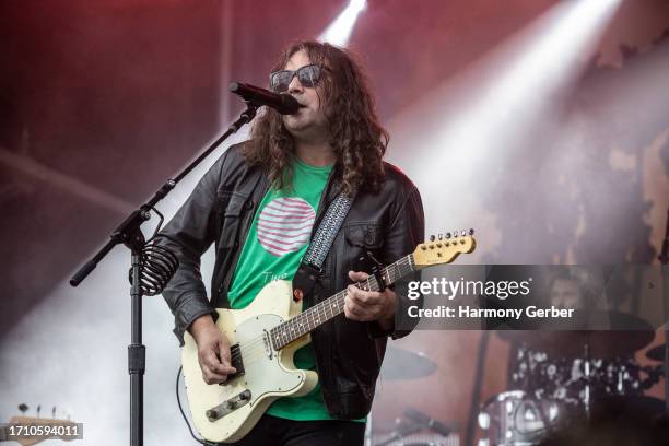 Adam Granduciel of the band The War on Drugs performs at the 2023 Ohana Music Festival at Doheny State Beach on September 30, 2023 in Dana Point,...