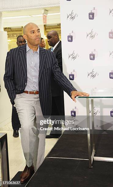 Professional Baseball Player Mariano Rivera appears for The Mariano Rivera Signature Limited Edition EDT At Lord & Taylor on June 21, 2013 in New...