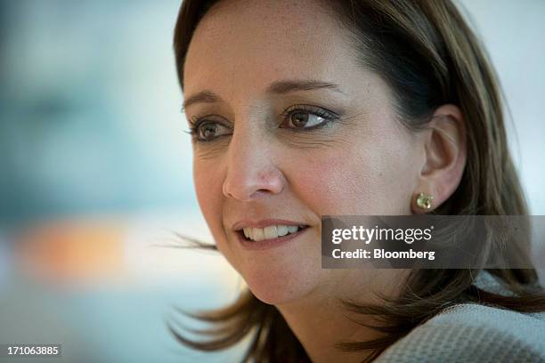 Claudia Ruiz Massieu Salinas, Mexico's Secretary of Tourism, speaks during an interview in New York, U.S., on Friday, June 21, 2013. Mexico's tourism...
