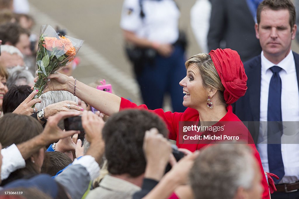 King Willem Alexander & Queen Maxima Of The Netherlands Visit Zeeland And Zuid Holland Provinces