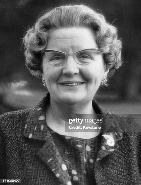 An official birthday portrait of Queen Juliana of the Netherlands taken four days before her 58th birthday, 26th April 1967.